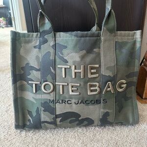 Marc Jacobs Green Camouflage Tote Bag large